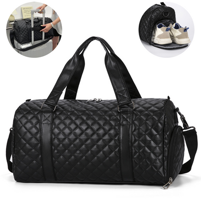 Geanta Smart Business, multifunctionala de Fitness, Sport si Calatorii, Capacitate mare 20L, impermeabila, cu compartiment pentru incaltaminte si buzunar umed-uscat,, ideala pentru sala, inot, yoga, voiaj si calatorii, 42x30x20 cm, Negru