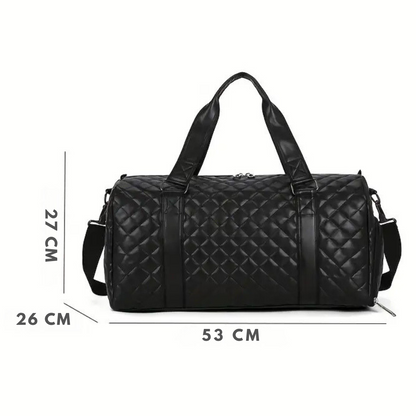 Geanta Smart Business, multifunctionala de Fitness, Sport si Calatorii, Capacitate mare 20L, impermeabila, cu compartiment pentru incaltaminte si buzunar umed-uscat,, ideala pentru sala, inot, yoga, voiaj si calatorii, 42x30x20 cm, Negru