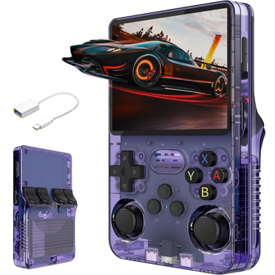 Consola Gaming portabila cu 15.000+ Jocuri Clasice, VisionHub®, Ecran HD 3.5'', 128GB Stocare, Joystick-uri 3D, Multiplayer Wireless, Iesire Video/Audio, Design Compact si Performanta Maxima, Mov