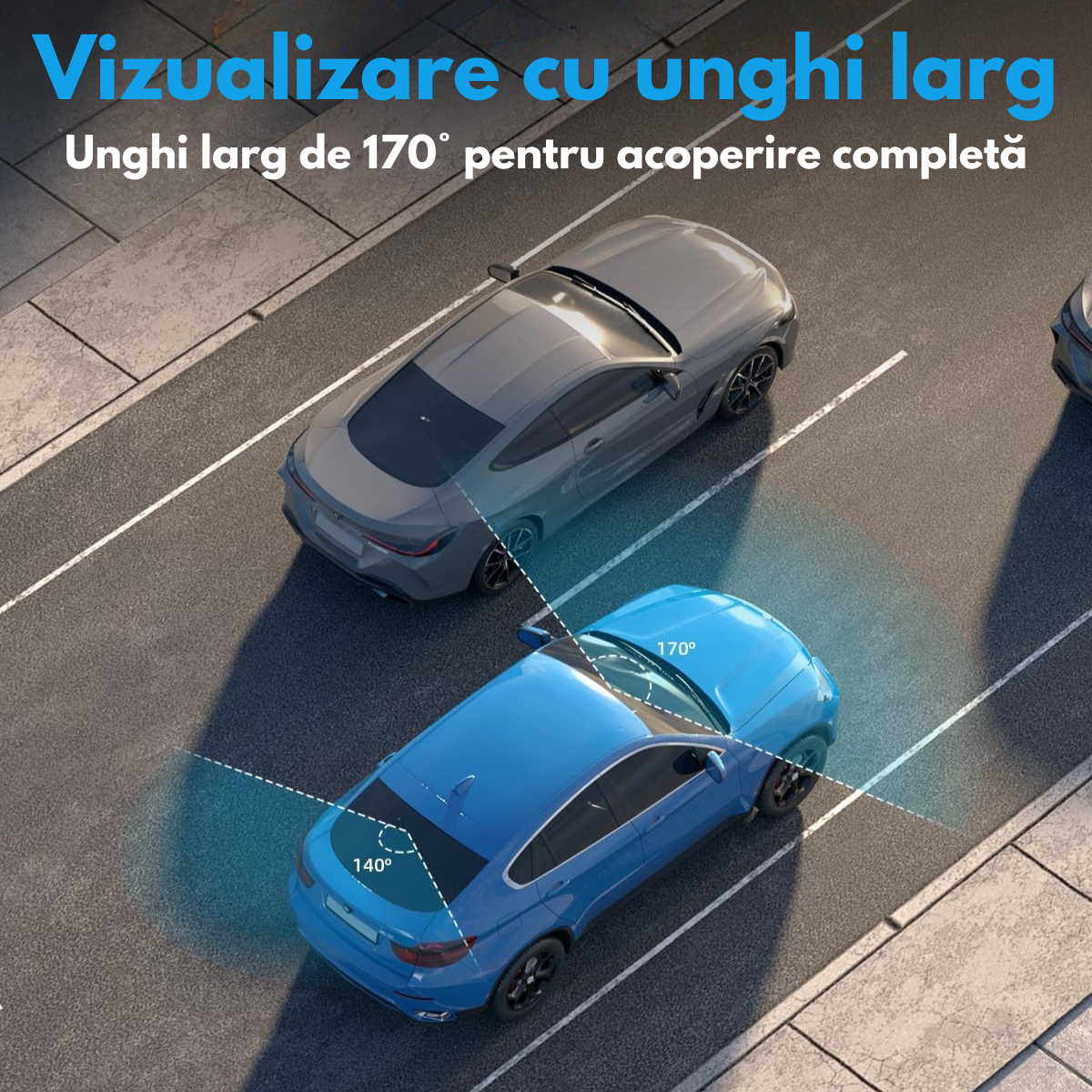 Camera Auto Dubla de bord 4k – 2160p Full HD, VisionHub®, WIFI + GPS, G-Senzor Reglabil, Aplicatie pe Telefon, Night Vision, Inregistrare in bucla, Unghi Larg 170°, Instructiuni voce, Ecran IPS 2, 0 Inch, DVR cu Camera Fata 4k + Spate 1080p inclusa, Negru