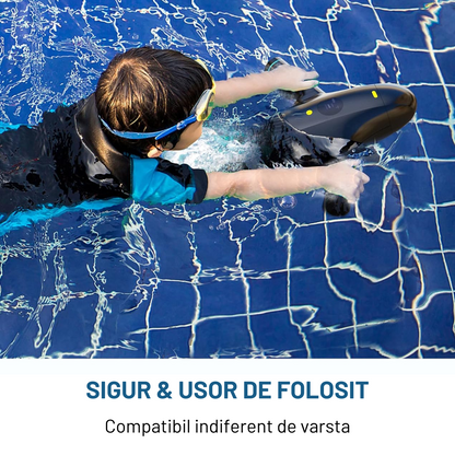 Scuter subacvatic VisionHub®, SEASCOOTER Stermay M1, Suport camera de actiune, Manere detasabile, cu suport pentru Paddleboard/ placi de surf SUP, pentru piscina, scufundari si snorkeling