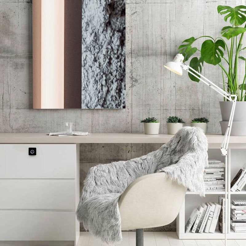 Incuietoare inteligenta fara cheie cu amprenta digitala, VisionHub®, pentru vestiare, dulapuri, sertar, mobilier, reincarcabila prin USB, Impermeabila
