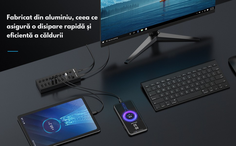 Antemergator Multifunctional, cu panou Educational si Telecomanda cu melodii, Masuta interactiva detasabila, 2 in 1 cu Sunete si Lumini, Albastru