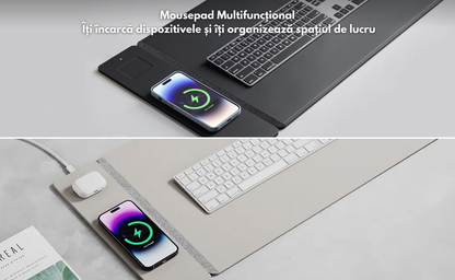 Antemergator Multifunctional, cu panou Educational si Telecomanda cu melodii, Masuta interactiva detasabila, 2 in 1 cu Sunete si Lumini, Albastru