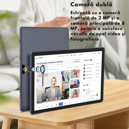 Tableta 10 Inchi VisionHub® Tronpad - Android 13, Performanta Rapida, Ecran HD IPS, Android 13, 64GB Stocare, 4GB RAM, Baterie 6000mAh, Camera Duala, USB-C, GPS, Wi-Fi