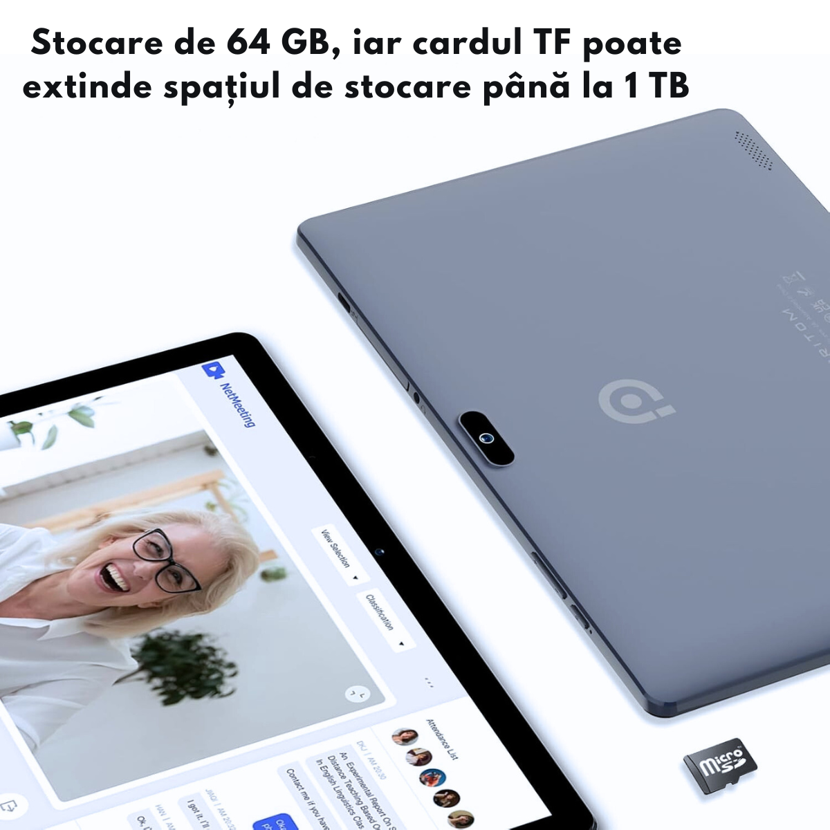 Tableta 10 Inchi VisionHub® Tronpad - Android 13, Performanta Rapida, Ecran HD IPS, Android 13, 64GB Stocare, 4GB RAM, Baterie 6000mAh, Camera Duala, USB-C, GPS, Wi-Fi