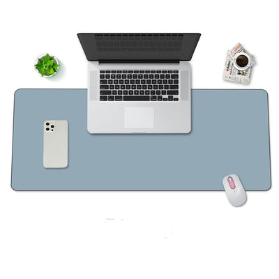 MousePad mare XXL, din Piele PU pentru protectie birou, VisionHub®, Suprafata moale, Impermeabil, Baza Anti-Alunecare, 120x60cm, Albastru