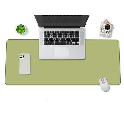 MousePad mare, din Piele PU pentru protectie birou, VisionHub®, Suprafata moale, Impermeabil, Baza Anti-Alunecare, 80x40cm, Verde