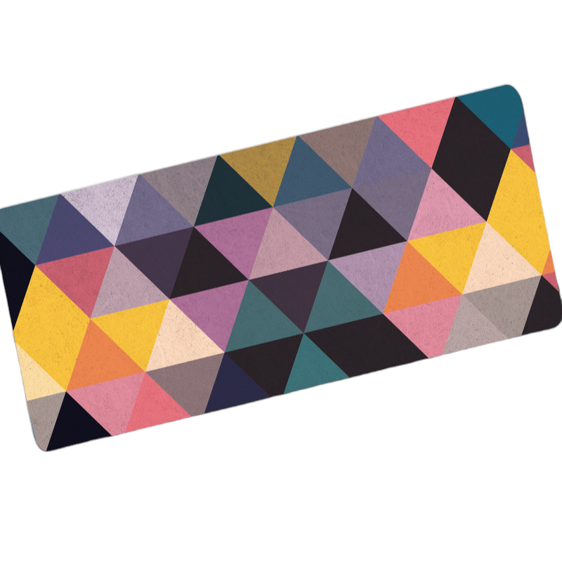 MousePad mare, VisionHub®, Margini cusute, Suprafata moale, Baza Anti-Alunecare Cauciucata, Impermeabil pentru protectie birou, 800x300x4mm, Multicolor