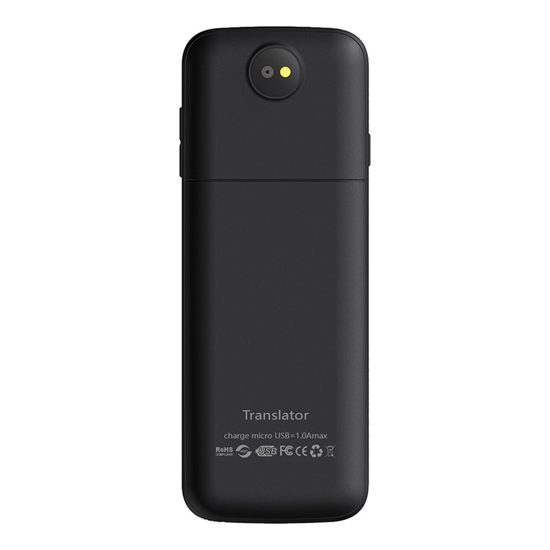 Translator inteligent Vocal Digital Bidirectional cu peste 137 Limbi Online si Offline, VisionHub®, Traducator in timp real, voce, text, fotografii, Wi-fi, ecran tactil de 2,4 inchi, 8Gb, Negru