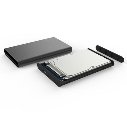 Carcasa externa pentru hard disk de 2,5 inch, Rack HDD/SSD Sata, FIDECO, USB 3.0, din Aliminiu, Negru