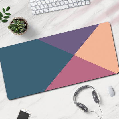 MousePad mare, VisionHub®, Margini cusute, Suprafata moale, Baza Anti-Alunecare Cauciucata, Impermeabil pentru protectie birou, 800x300x4mm, Albastru Vernil