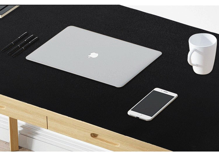 MousePad mare XXL, din Piele PU pentru protectie birou, VisionHub®, Suprafata moale, Impermeabil, Baza Anti-Alunecare, 120x60cm, Negru