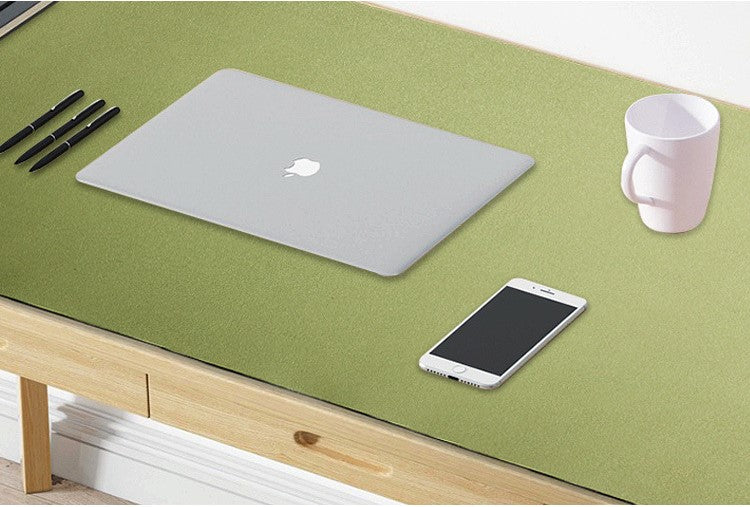 MousePad mare, din Piele PU pentru protectie birou, VisionHub®, Suprafata moale, Impermeabil, Baza Anti-Alunecare, 80x40cm, Verde