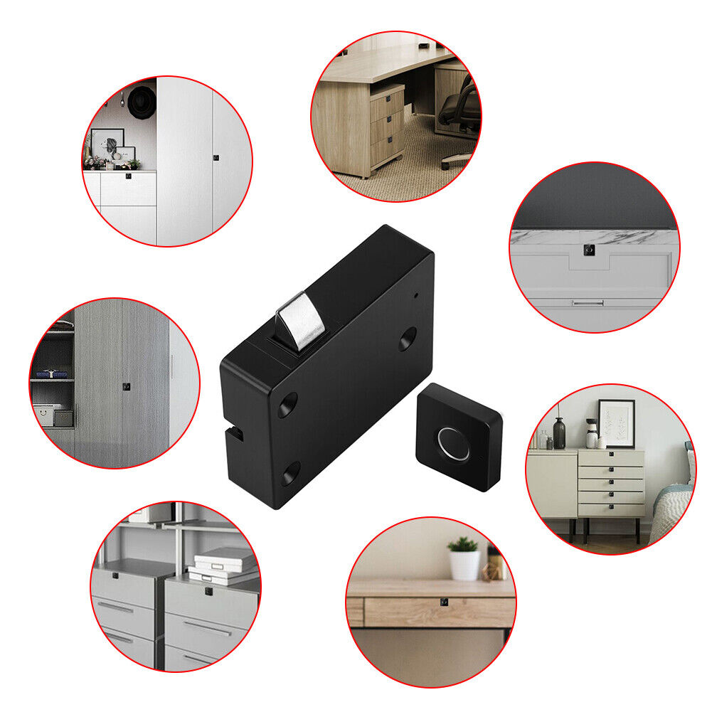 Incuietoare inteligenta fara cheie cu amprenta digitala, VisionHub®, pentru vestiare, dulapuri, sertar, mobilier, reincarcabila prin USB, Impermeabila