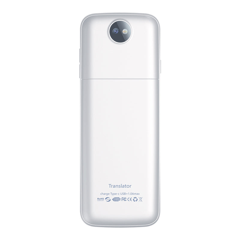 Traducator inteligent Vocal Digital Bidirectional cu peste 137 Limbi Online si Offline, VisionHub®, Translator in timp real, voce, text, fotografii, Wi-fi, ecran tactil de 2,4 inchi, 8Gb, Alb