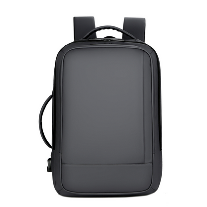 Rucsac multifunctional, Rezistent la apa, respirabil si spatios, cu Port de incarcare USB, smart casual pentru Business/ Calatorii si Laptop 15,6 inchi, VisionHub, 44cm X 32cm, Gri