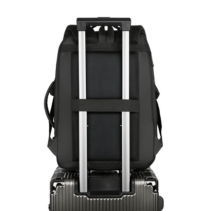 Rucsac multifunctional, Rezistent la apa, respirabil si spatios, cu Port de incarcare USB, smart casual pentru Business/ Calatorii si Laptop 15,6 inchi, VisionHub, 44cm X 32cm, Gri