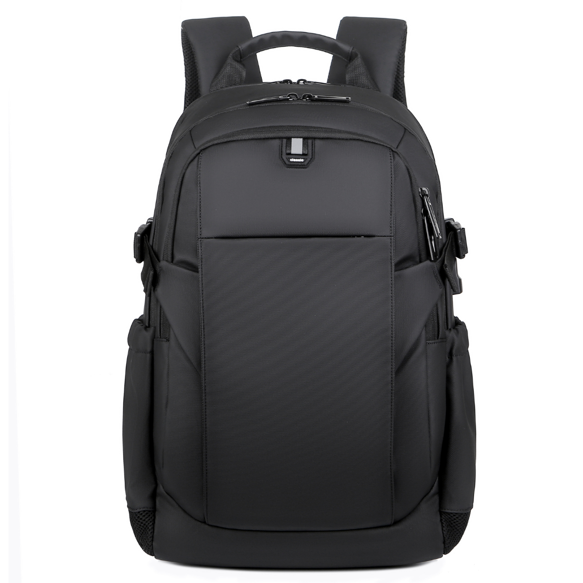 Rucsac multifunctional, Rezistent la apa, cu Port de incarcare USB, smart casual pentru Business/ Calatorii si Laptop 15,6 inchi, VisionHub, 30cm X 45cm, Negru