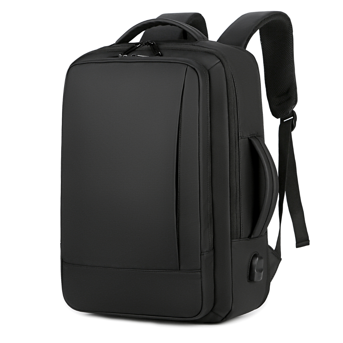 Rucsac multifunctional, Rezistent la apa, respirabil si spatios, cu Port de incarcare USB, smart casual pentru Business/ Calatorii si Laptop 15,6 inchi, VisionHub, 44cm X 32cm, Negru