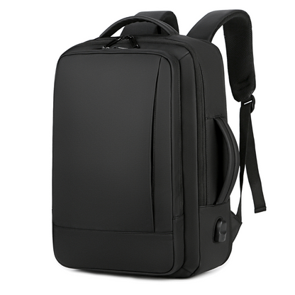 Rucsac multifunctional, Rezistent la apa, respirabil si spatios, cu Port de incarcare USB, smart casual pentru Business/ Calatorii si Laptop 15,6 inchi, VisionHub, 44cm X 32cm, Negru