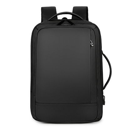 Rucsac multifunctional, Rezistent la apa, respirabil si spatios, cu Port de incarcare USB, smart casual pentru Business/ Calatorii si Laptop 15,6 inchi, VisionHub, 44cm X 32cm, Negru