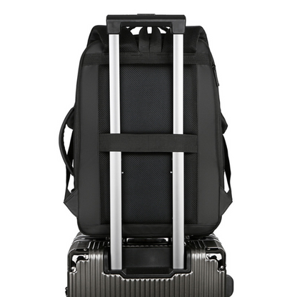 Rucsac multifunctional, Rezistent la apa, respirabil si spatios, cu Port de incarcare USB, smart casual pentru Business/ Calatorii si Laptop 15,6 inchi, VisionHub, 44cm X 32cm, Negru