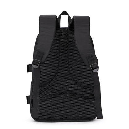 Rucsac Foto, VisionHub®, Pentru Camere Profesionale DSLR - Mirrorless, Camera Sport, Drona, Suport Trepied, Husa impermeabila, 30cm x 45cm, Negru Portocaliu