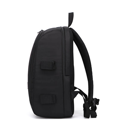 Rucsac Foto, VisionHub®, Pentru Camere Profesionale DSLR - Mirrorless, Camera Sport, Drona, Suport Trepied, Husa impermeabila, 30cm x 45cm, Negru Portocaliu