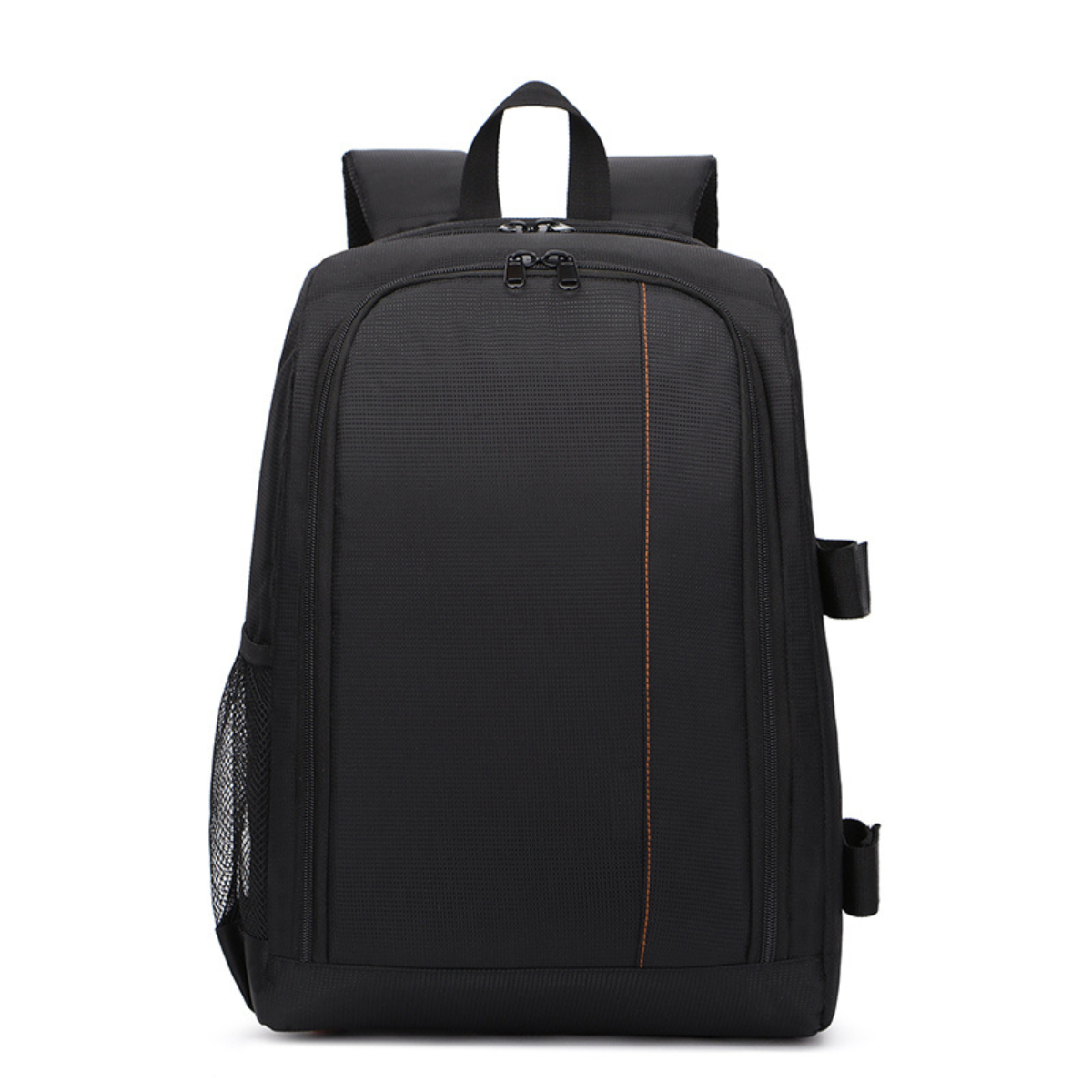 Rucsac Foto, VisionHub®, Pentru Camere Profesionale DSLR - Mirrorless, Camera Sport, Drona, Suport Trepied, Husa impermeabila, 30cm x 45cm, Negru Portocaliu
