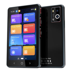 Traducator intelligent bidirectional in timp real, Traducere vocala instantanee online in 135 de limbi, translator cu WIFI sau hotspot VisionHub®, ecran tactil HD de 4, 0 inchi, traducere offline, a fotografiilor, 8Gb