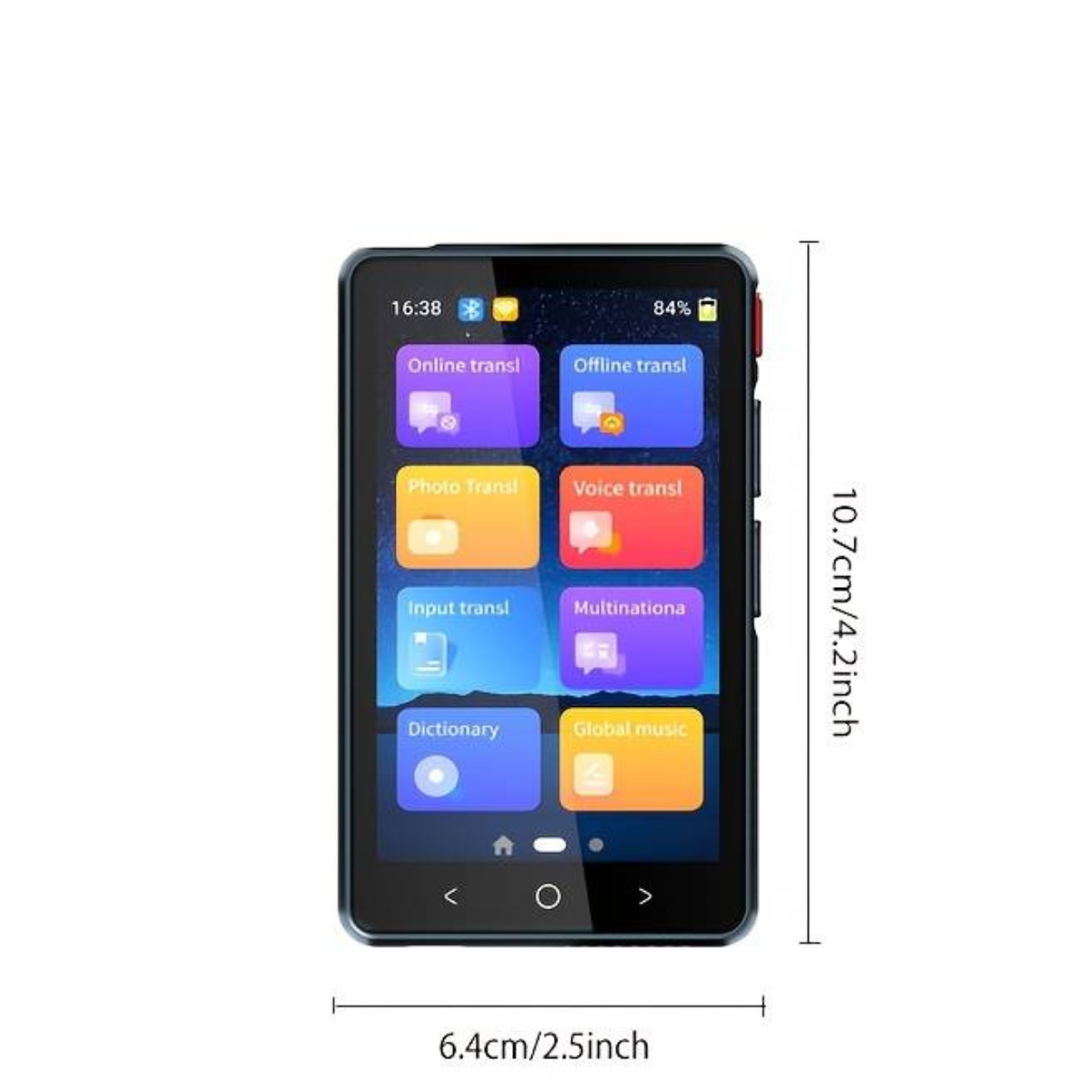 Traducator intelligent bidirectional in timp real, Traducere vocala instantanee online in 135 de limbi, translator cu WIFI sau hotspot VisionHub®, ecran tactil HD de 4, 0 inchi, traducere offline, a fotografiilor, 8Gb
