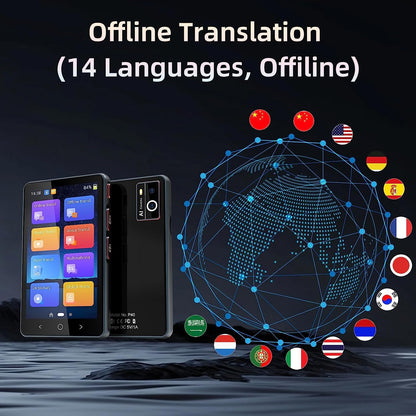 Traducator intelligent bidirectional in timp real, Traducere vocala instantanee online in 135 de limbi, translator cu WIFI sau hotspot VisionHub®, ecran tactil HD de 4, 0 inchi, traducere offline, a fotografiilor, 8Gb