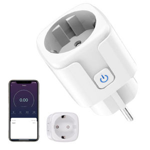 Priza inteligenta Wifi, VisionHub®, monitorizare consum energie, Timer, control aplicatie smart, Protectie incarcare, compatibila Alexa, Tuya si Google Assistant, Alba