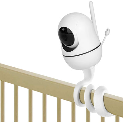 Suport Baby Monitor, Flexibil si Stabil, Compatibil cu toate Baby Monitoarele VisionHub®, pentru Acasa si Voiaj, Conexiune Filetata, Usor de Instalat si Utilizat, Portabil, Versatil, Alb