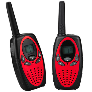 Walkie Talkie Copii si Adulti, Set 2 bucati, VisionHub®, cu Raza Lunga de Actiune, Vox, Blocare taste, Sunet clar, Statie radio camping, drumetii, croaziere, Rosu