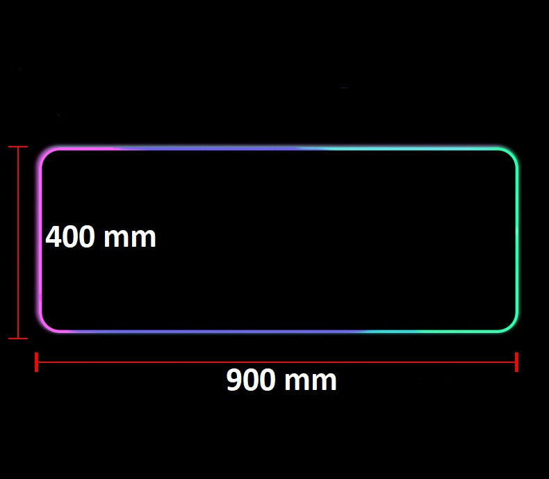 MousePad profesional Gaming RGB mare XXL, Lumini LED, Suprafata moale, Baza Anti-Alunecare Cauciucata, Multiple moduri de iluminare, Luminozitate Ajustabila, 900x400x4mm, Aripi