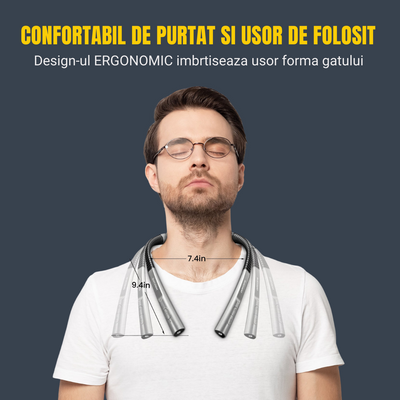 Lampa LED de citit pentru gat, Flexibila si usoara, Glocusent®, Multifuntionala perfecta pentru lectura, tricotat si reparatii, Oprire automata, 3 Temperaturi de culoare cu 3 Niveluri de Luminozitate, 128g x 24cm