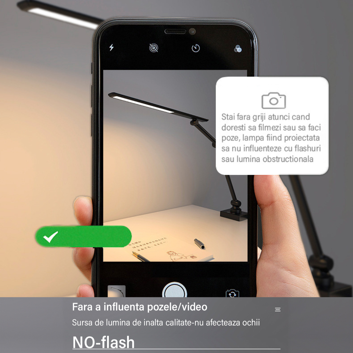 Lampa de birou LED, Brat Oscilant cu Clema, Inaltime Ajustabila, 3 Moduri de Iluminare, Temporizator, Slot USB - Baterie incorporata 2000MHA, Protectie Ochi, Reglare intensitate, pentru Arhitect, Banc de Lucru, Citire, Relaxare, Negru